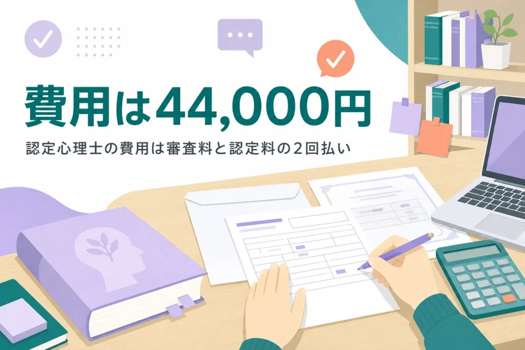 認定心理士の費用である審査料と認定料、支払い方法を解説する記事のアイキャッチ