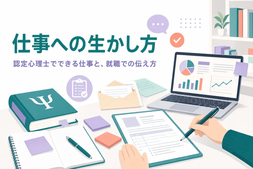 認定心理士でできる仕事と就職・キャリアへの生かし方を解説する記事のアイキャッチ